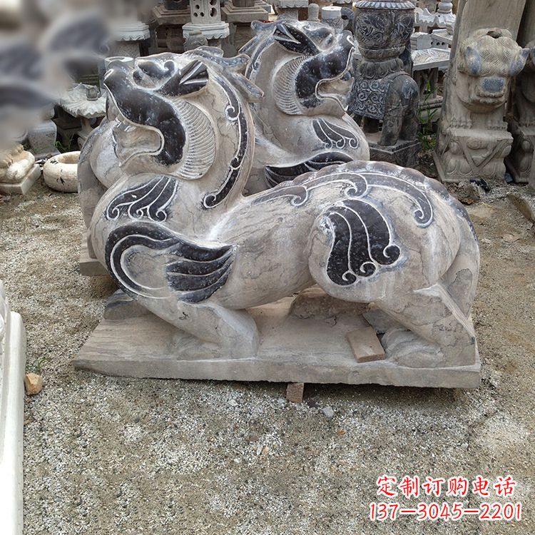 大连手工精雕青石貔貅雕塑