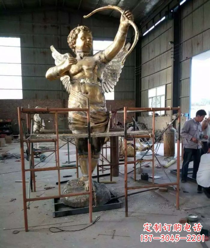 大连尊贵的丘比特铜雕塑