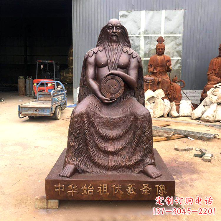 大连中华传统历史雕塑——华始祖伏羲像