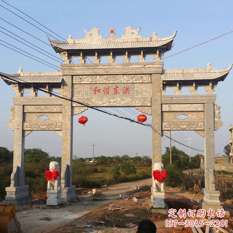 大连让你爱上石牌坊雕塑