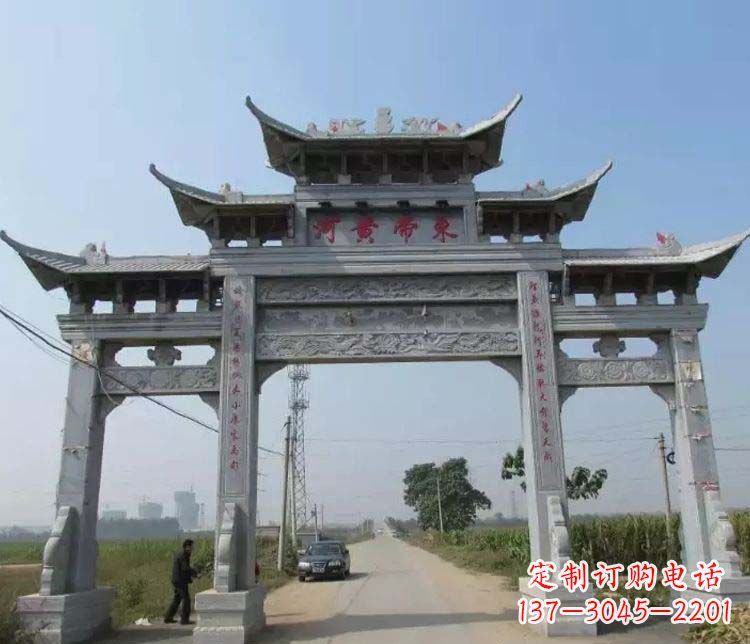 大连精品牌坊石雕，令您赞叹不已