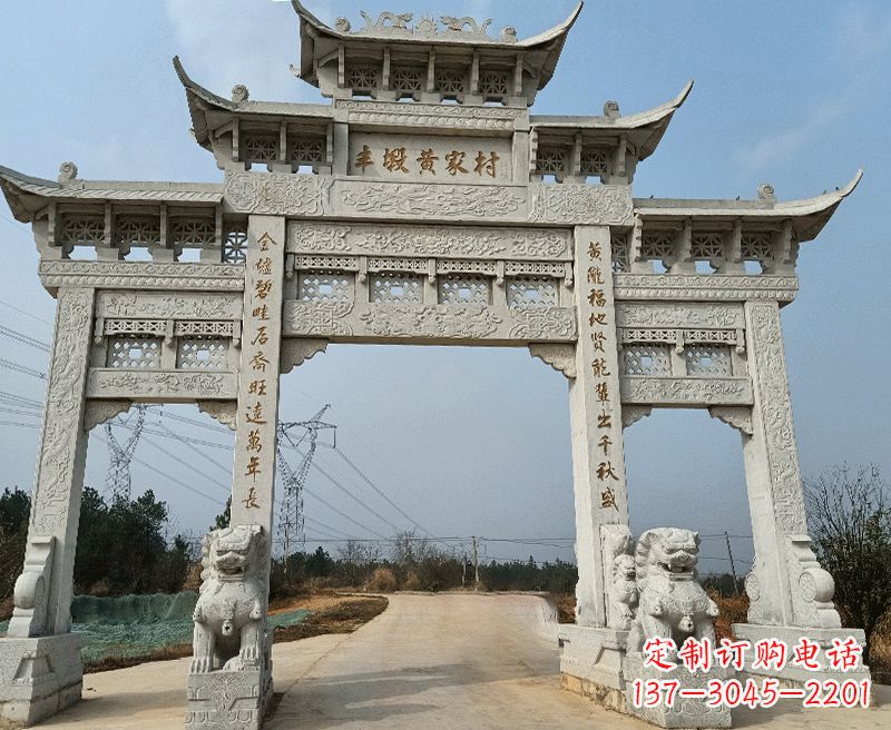 大连中领雕塑牌坊石雕——为您的家园带来精致和美感