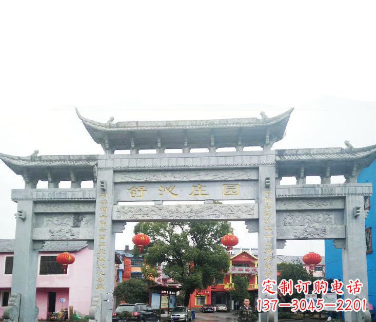 大连石牌坊雕塑——见证时刻的美好记忆