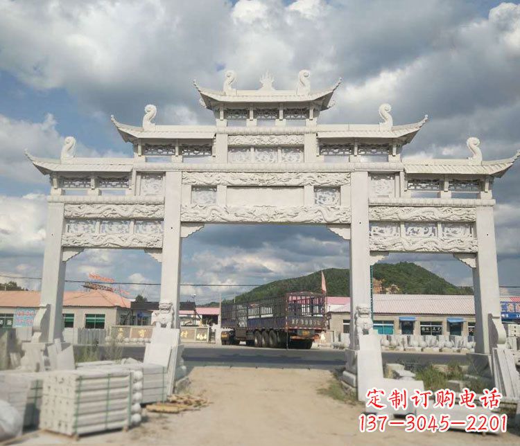 大连精美大理石牌坊石雕——给您的家园增添优雅气质