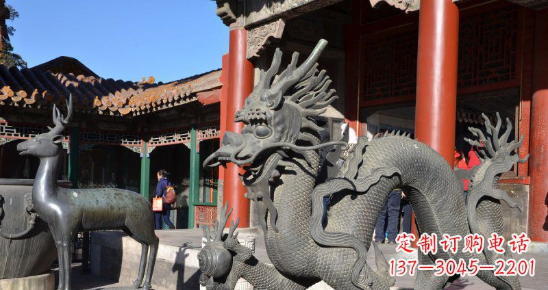 大连中领雕塑厂家的青铜神龙雕塑，以神龙作为主…