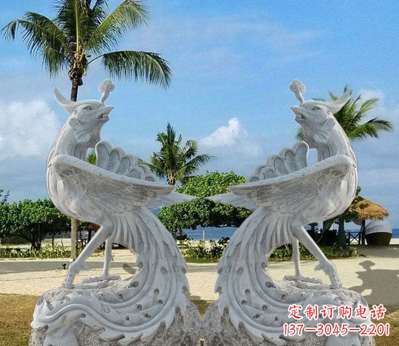大连精美凤凰石雕,让你的空间闪耀光芒