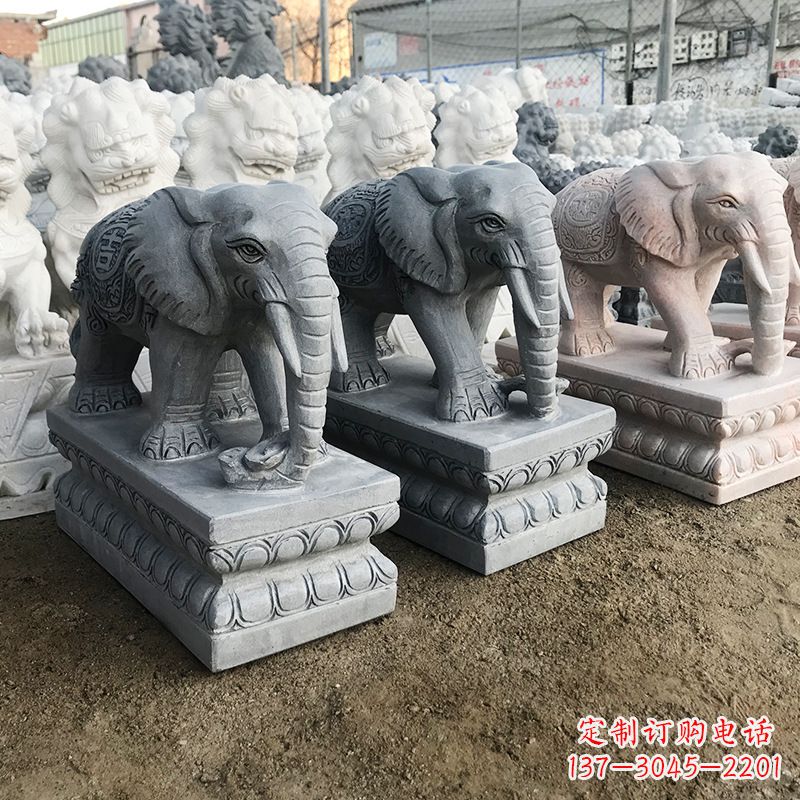 大连中领雕塑:精美大象雕塑