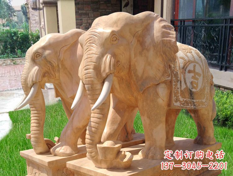 大连石雕大象风水