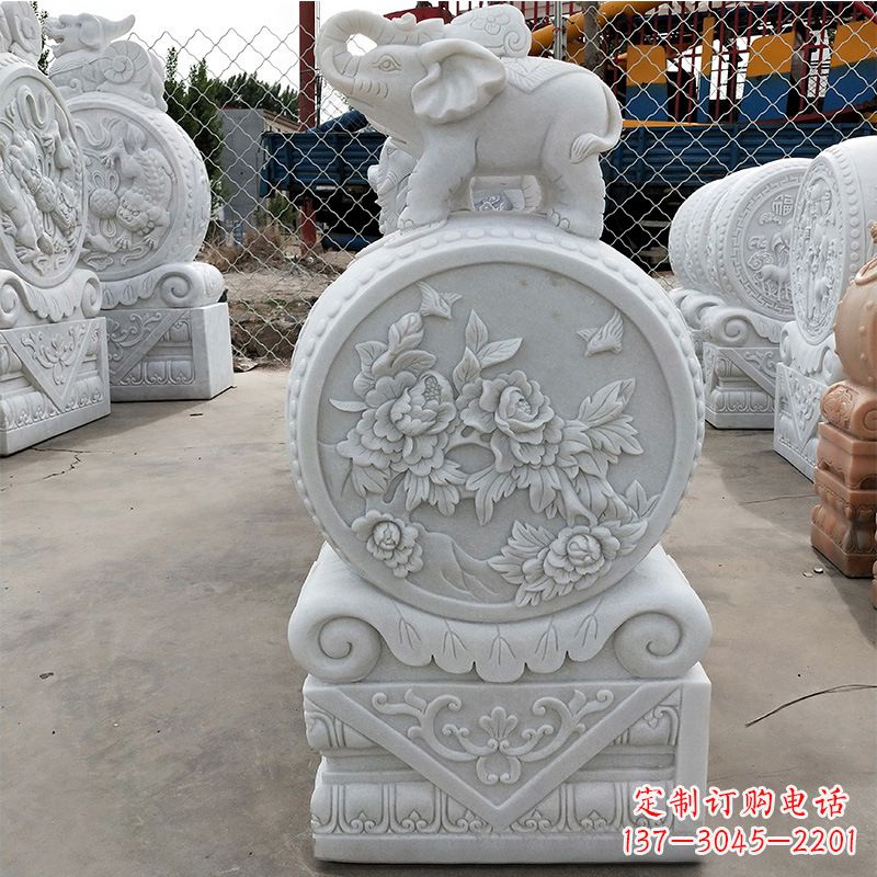 大连精美门墩雕塑,增添独特气质