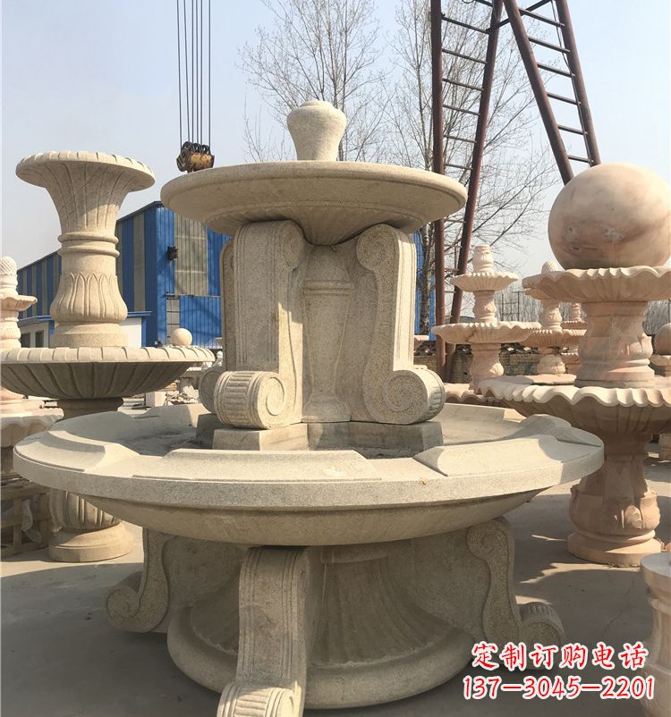 大连石雕喷泉池：定制精美的雕塑水池