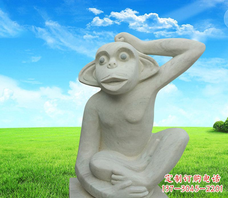 大连石雕小猴子