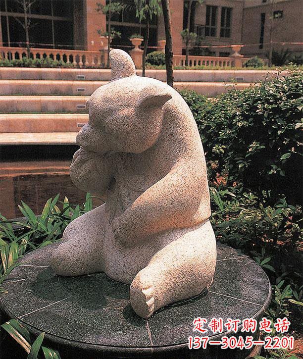 大连石雕熊猫