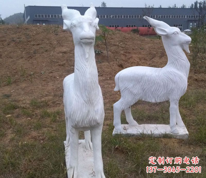 大连石雕羊动物雕塑