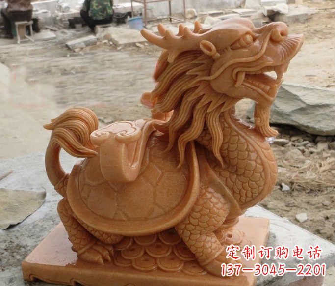 大连石雕招财龙龟