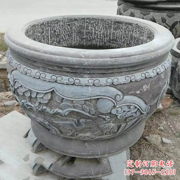 大连石刻园林鱼缸