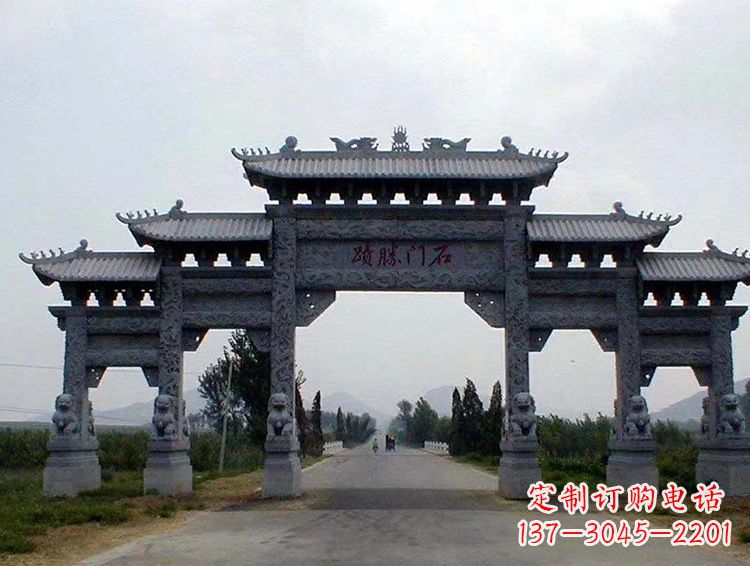 大连石牌坊 斗楼