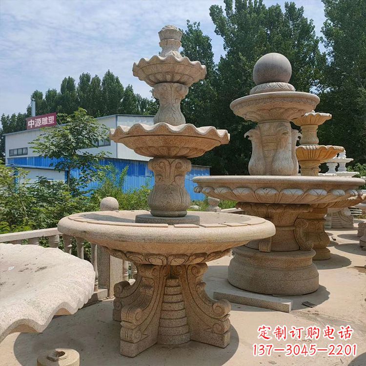 大连石喷泉 石雕刻