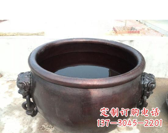 大连水缸寺庙铜雕