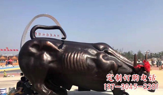 大连水牛铜雕