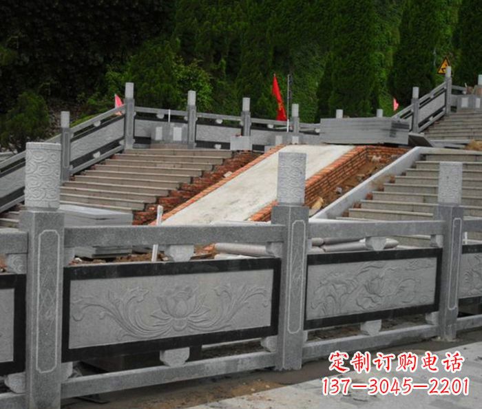 大连寺庙景观仿古石栏板 (2)