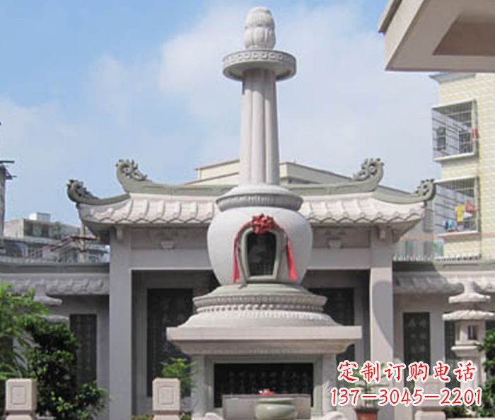 大连寺庙景观舍利塔石雕 (4)