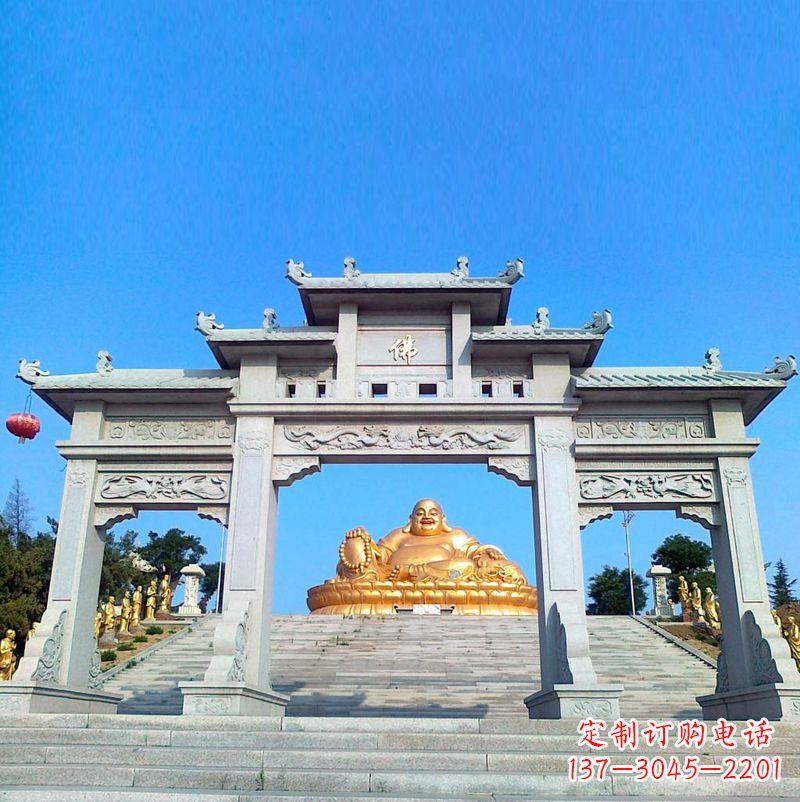 大连寺庙石雕牌坊