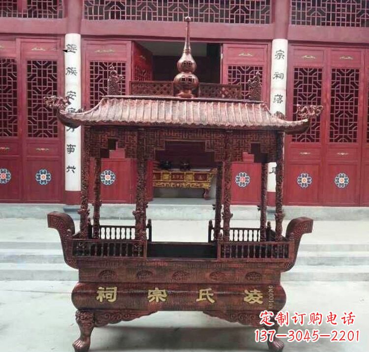大连寺庙香炉铜雕