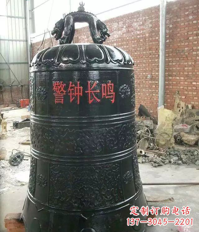 大连寺庙铸铜钟铜雕 (4)