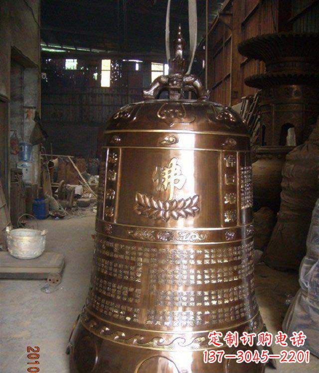 大连寺庙铸铜钟铜雕