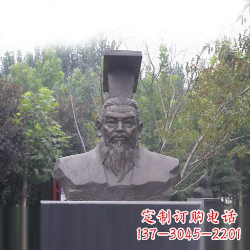 大连隋朝开国皇帝隋文帝杨坚石雕头像