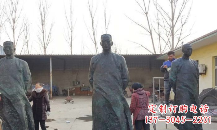 大连陶行知人物铜雕 (3)