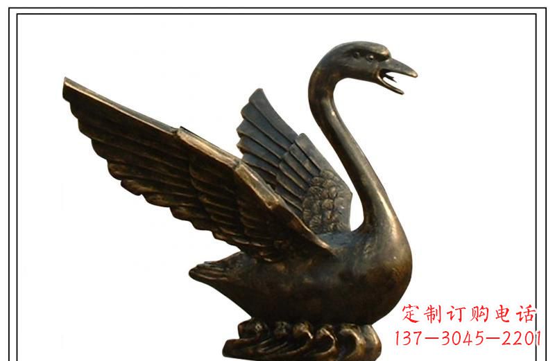 大连天鹅喷泉铜雕