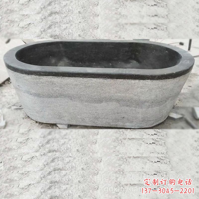 大连庭院养鱼石雕水槽
