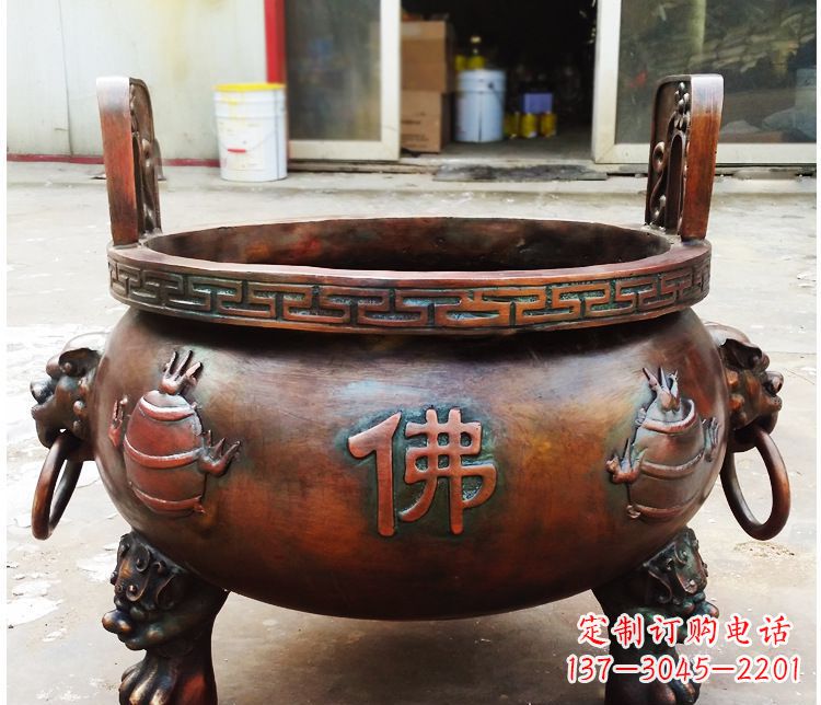 大连铜雕祠堂景观香炉