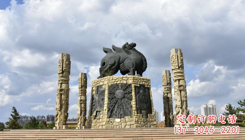 大连铜雕大型骆驼广场动物雕塑