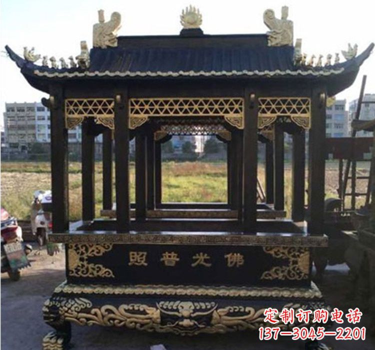 大连铜雕佛光普照香炉