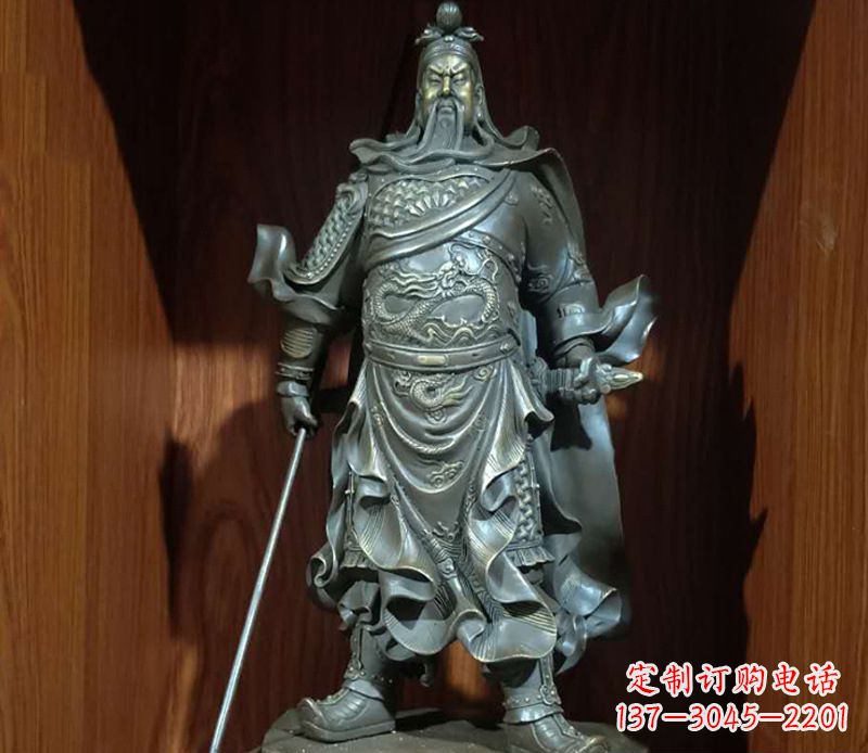 大连铜雕关公人物雕塑