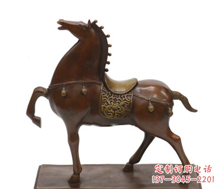 大连铜雕广场动物马雕塑摆件