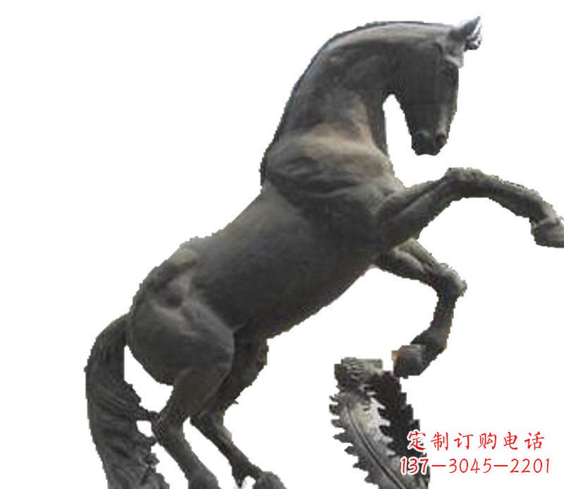 大连铜雕广场街道景观摆件动物马雕塑
