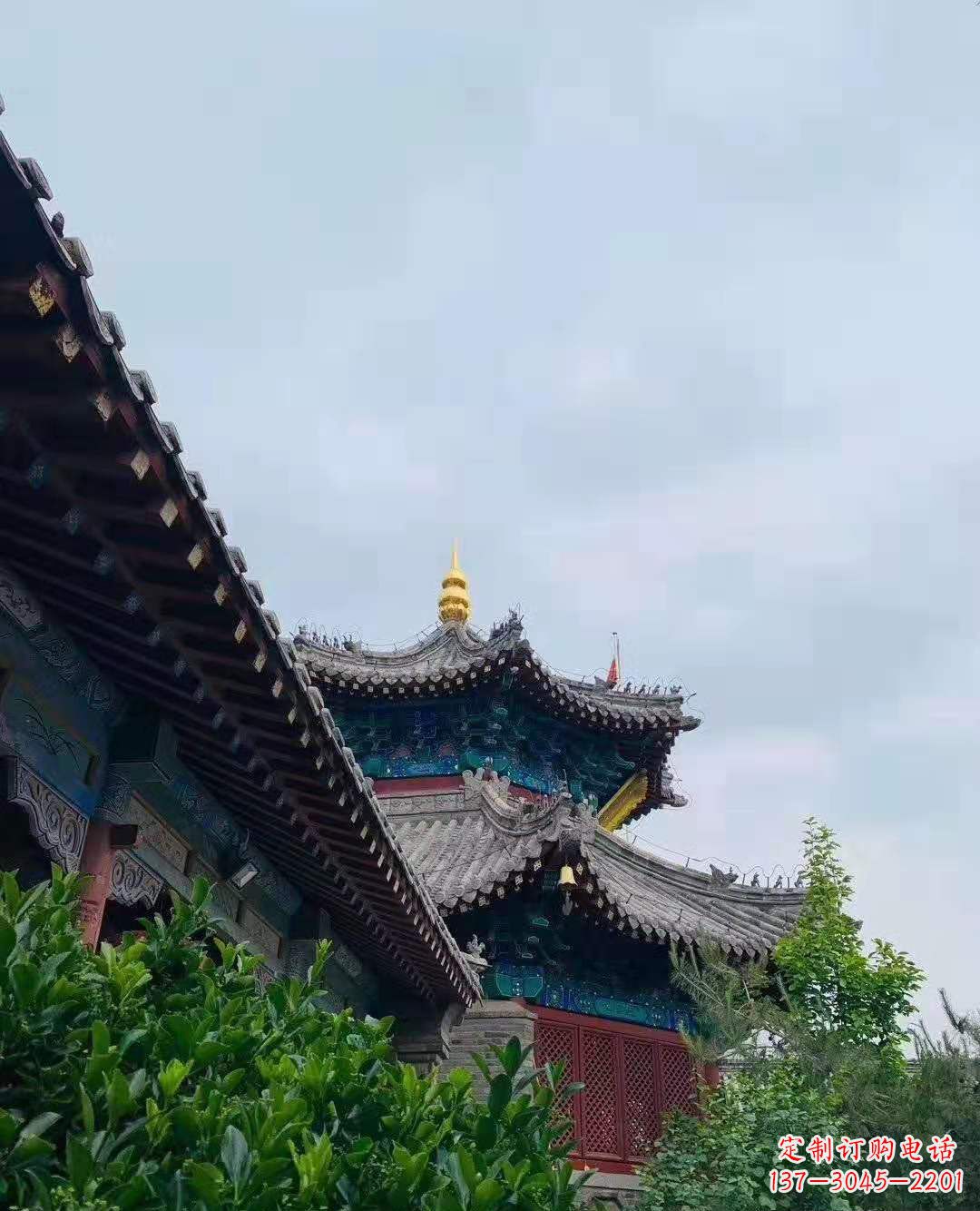 大连铜雕葫芦塔顶寺庙摆件