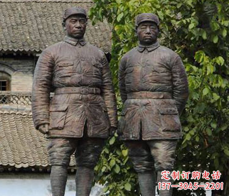 大连铜雕解放军战士人物雕塑