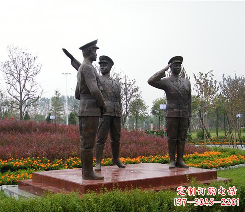 大连铜雕警察铜雕