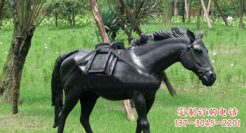 大连铜雕马公园动物雕塑 (2)