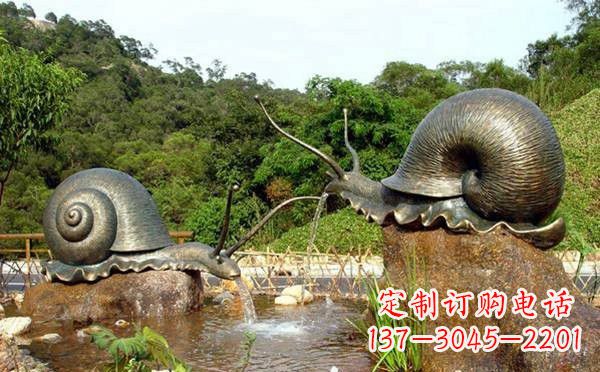 大连铜雕喷水蜗牛