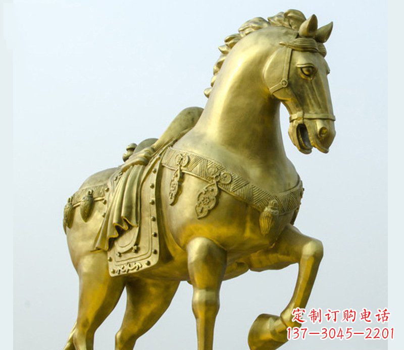 大连铜雕商场招财动物马雕塑
