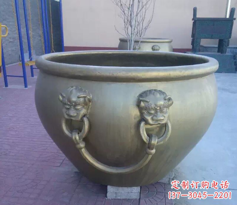 大连铜雕水缸