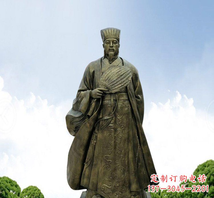 大连铜雕伟人诸葛亮古代历史人物
