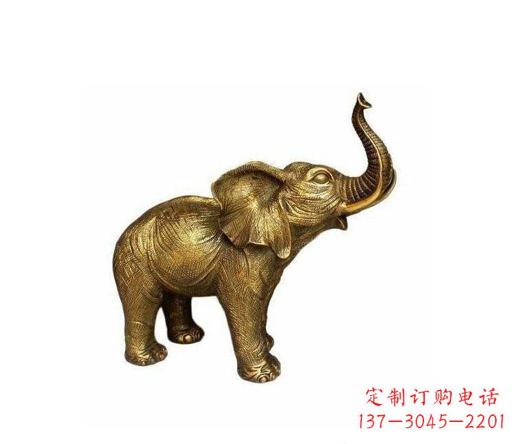 大连铜雕园林动物小象雕塑
