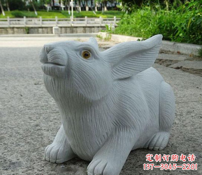大连兔子石雕公园景观雕塑