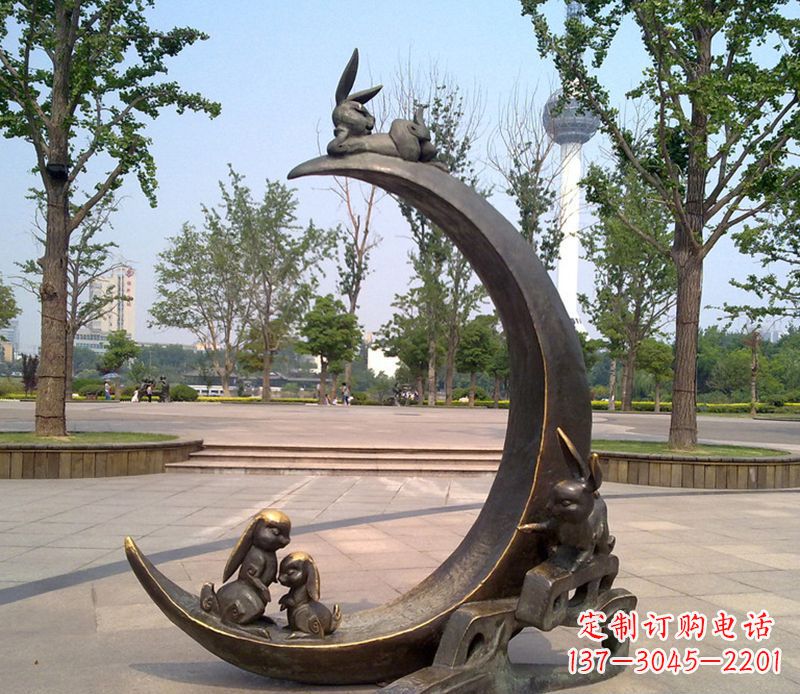 大连兔子铜雕